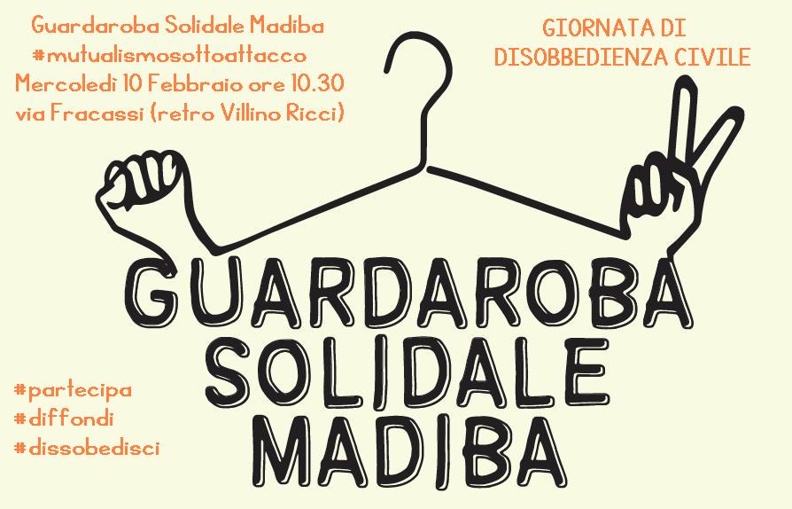 Locandina Guardaroba Solidale - Giornata di disobbedienza civile