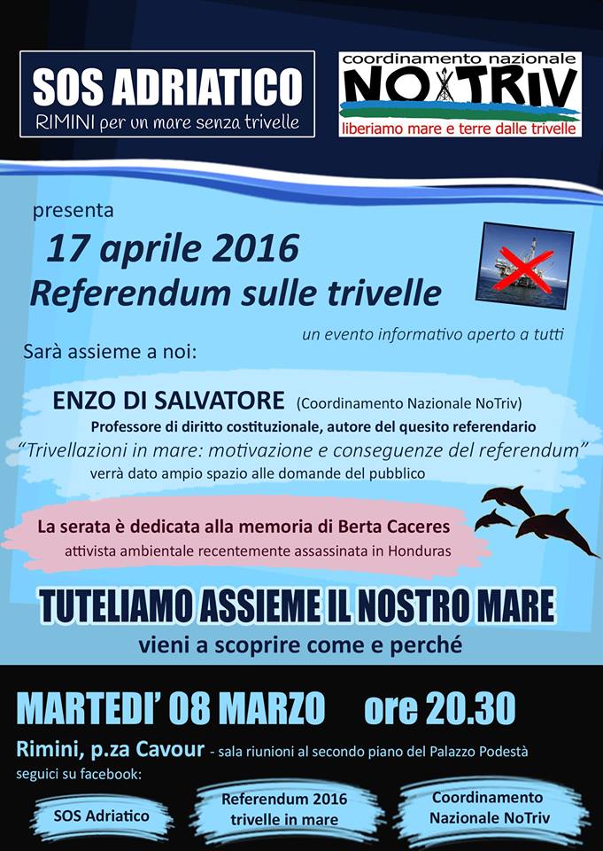 Al referendum, il 17 Aprile Vota Sì!